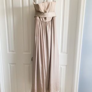 Long Strapless WHITE by Vera Wang Bridesmaid Dress